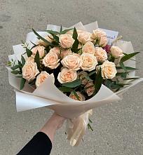 Букет Кремовые розы Латте в Покровске